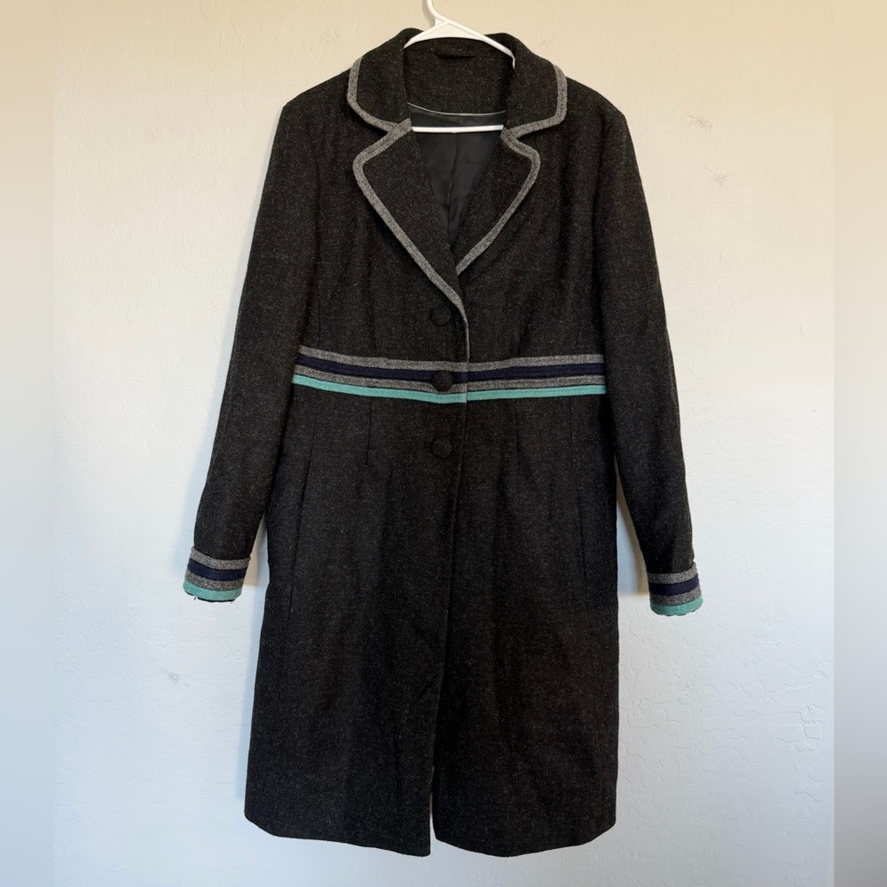 Boden Kate Vintage Wool Pea Coat Size 14